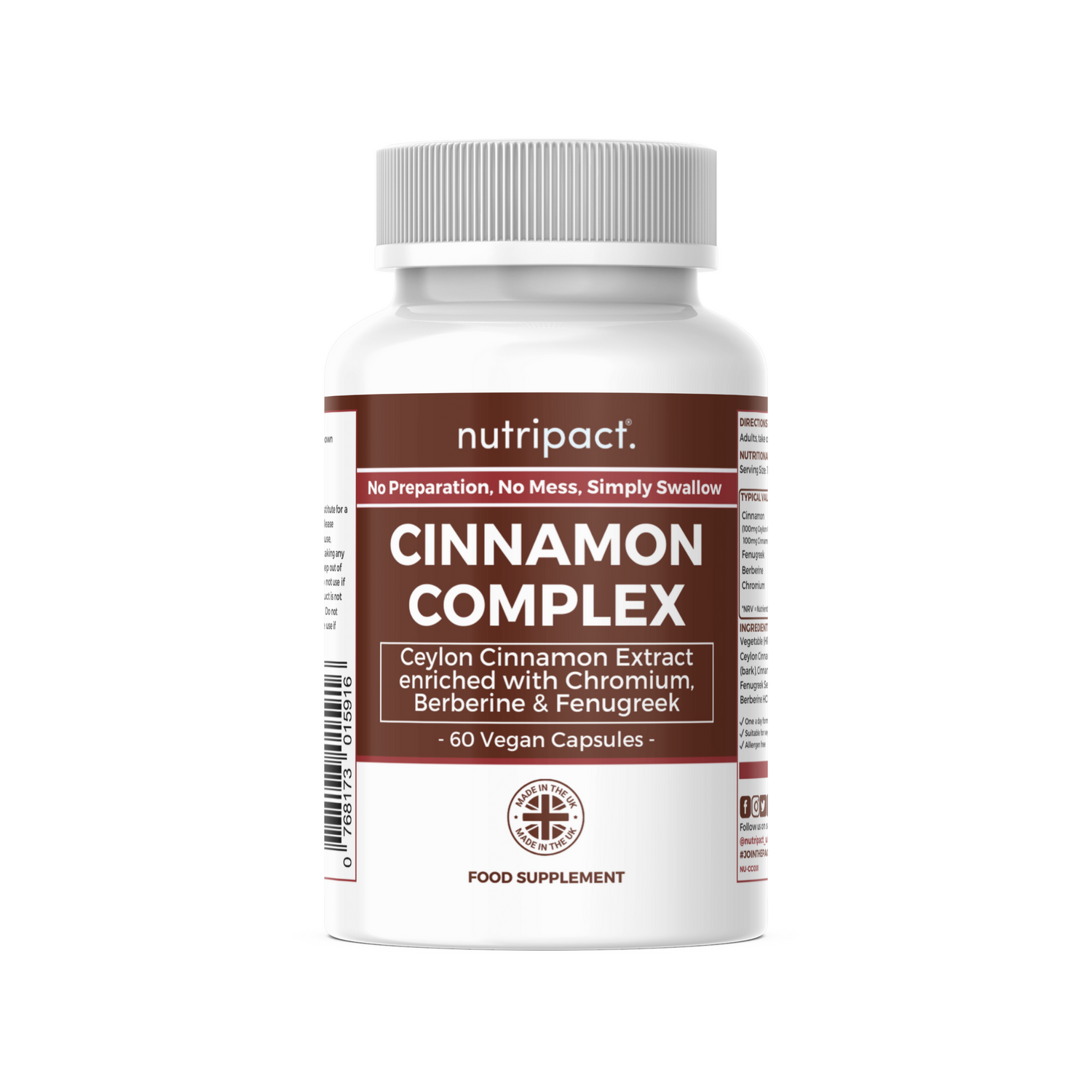 Cinnamon Complex Capsules - nutripact
