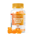 Nutripact Multivitamin & Omega 3 Gummies – Daily Health & Immune Support – DHA & EPA – 30 Gummies