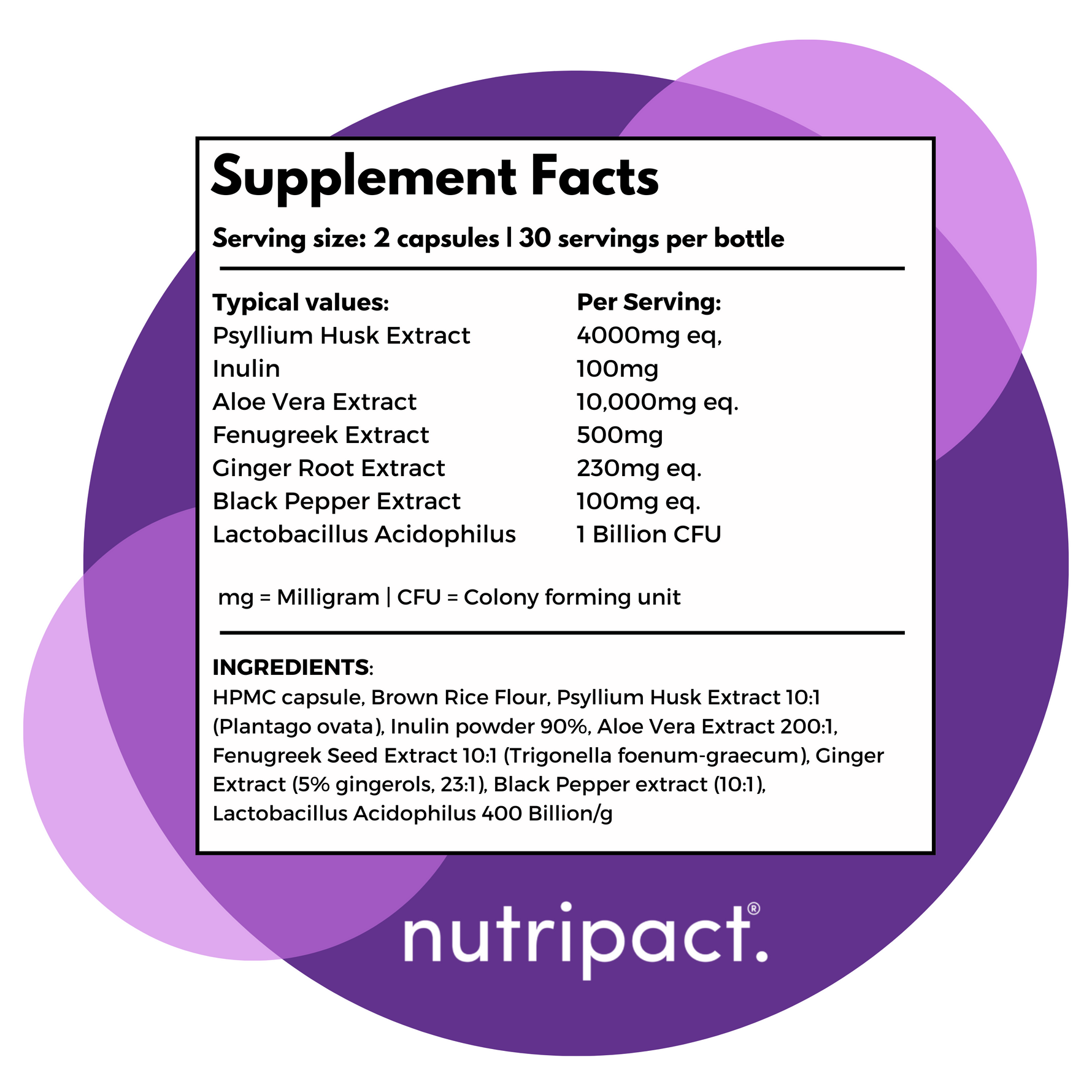 Fibre Plus Complex Capsules - nutripact 