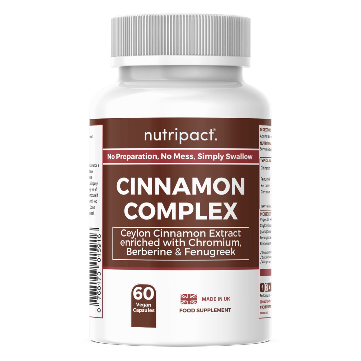 Cinnamon Complex Capsules - nutripact 