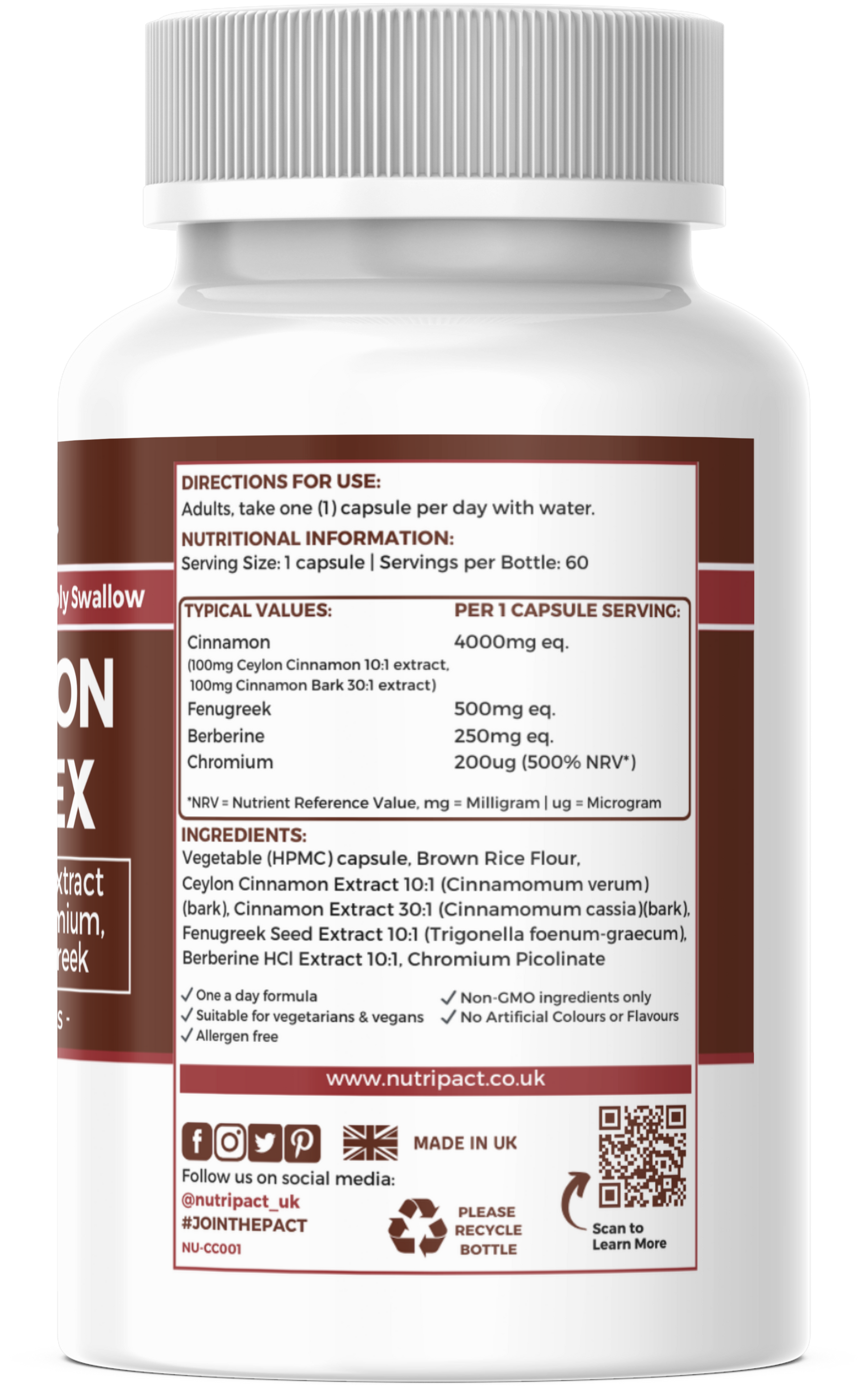 Cinnamon Complex Capsules - nutripact 