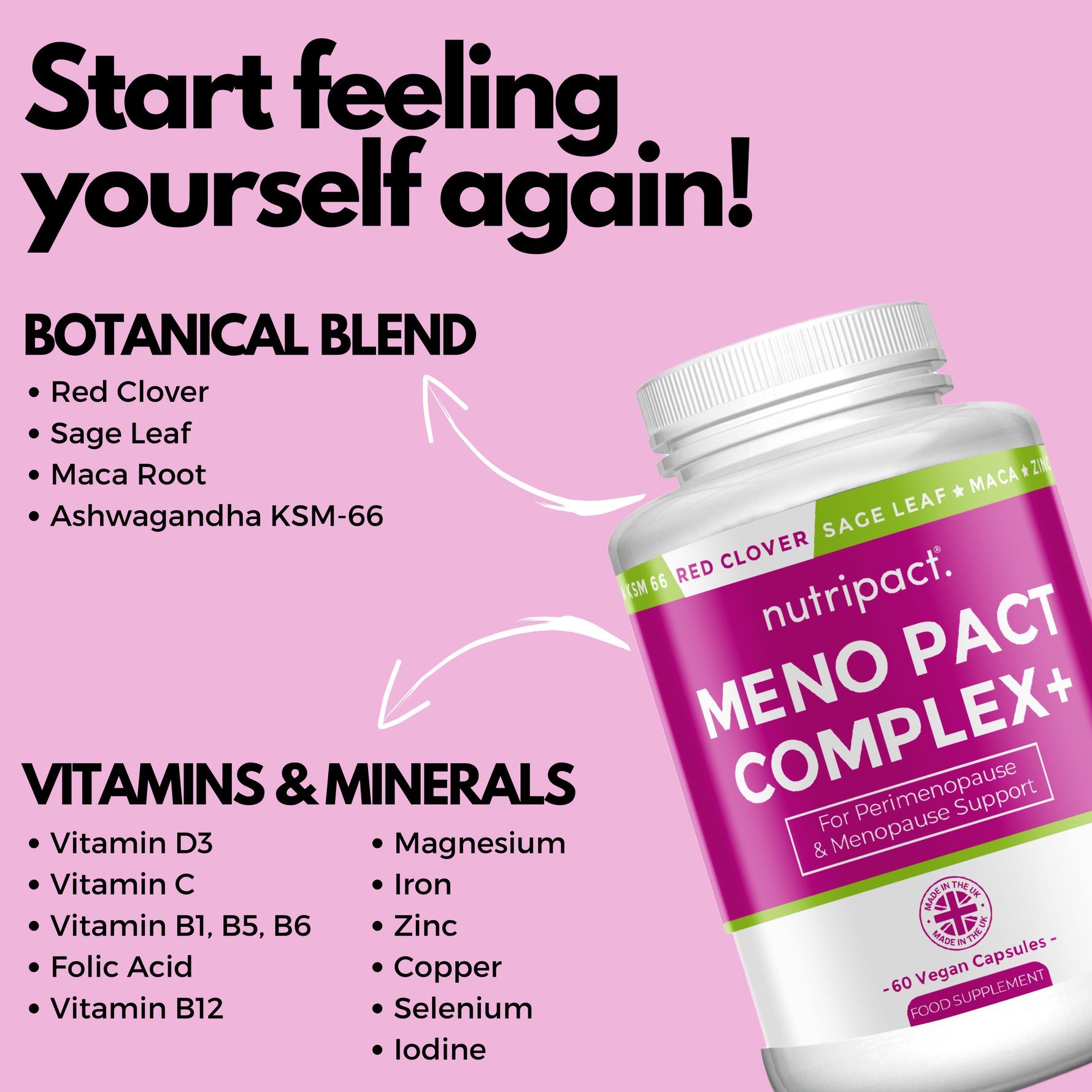Meno Pact Complex - 60 Vegan Capsules - nutripact 